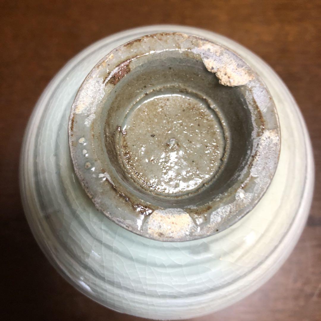 粉青沙器鉄絵唐草文瓶李朝写し