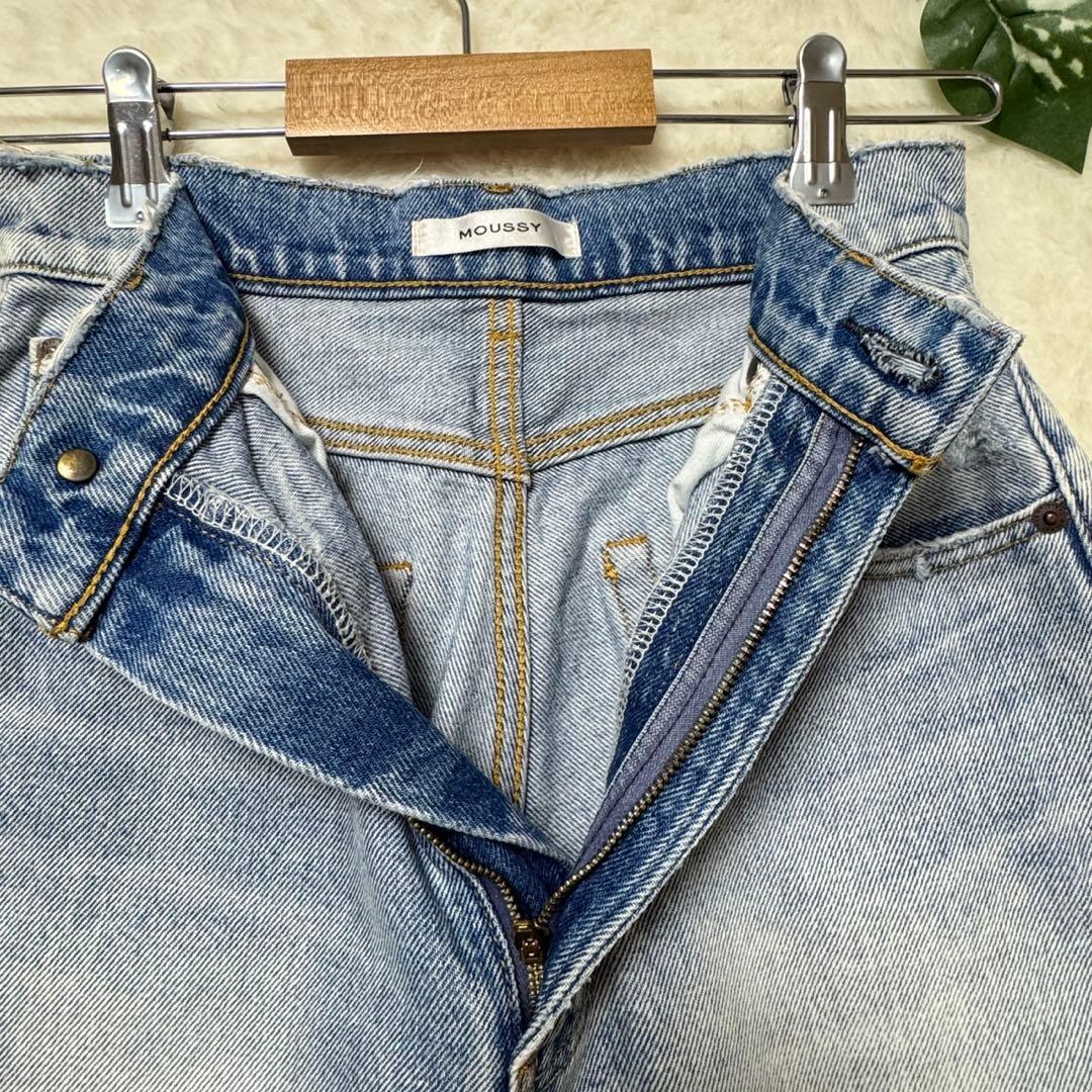 マウジー MOUSSY HW DAMAGE LOOSE STRAIGHT 25