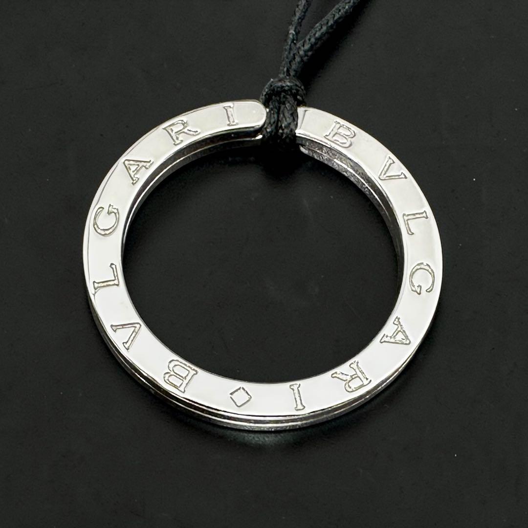 【美品】ブルガリBVLGARI キーリング　シルバー　ネックレス　箱付き