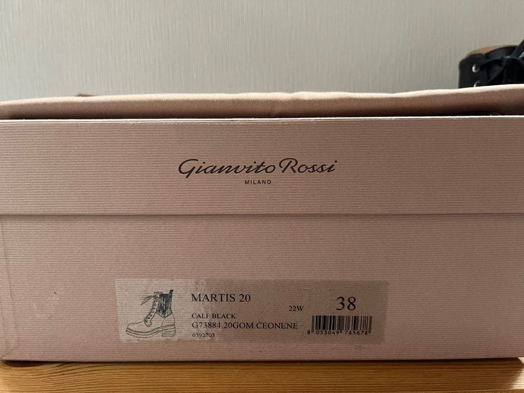 ジャンヴィトロッシ　GIANVITO ROSSI レースアップブーツ38