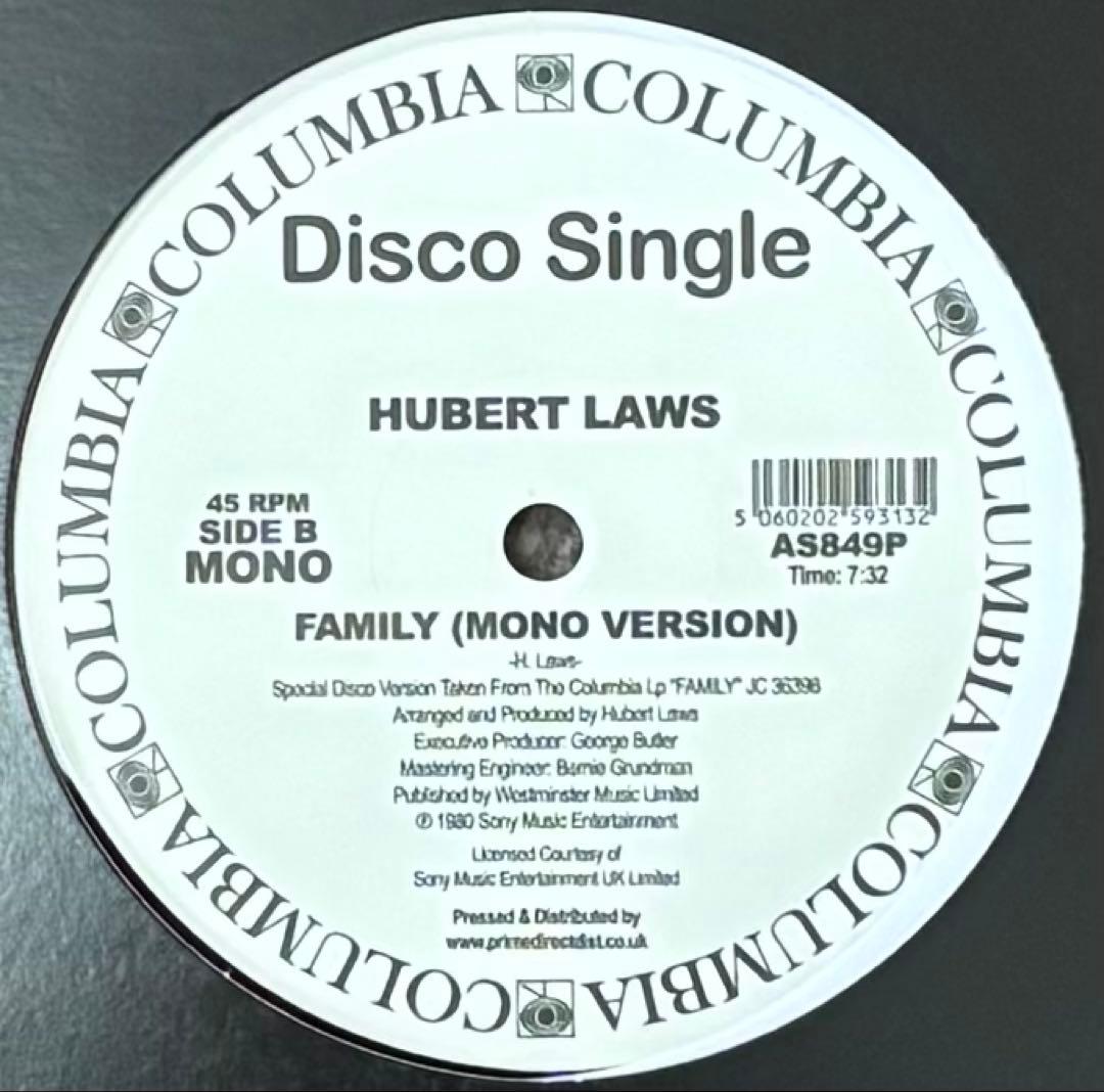 HUBERT LAWS \"FAMILY\" 12インチレコード 新品未使用盤