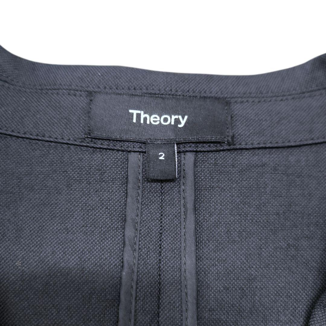 美品★Theory ダブルブレストジャケット ネイビー SIZE2