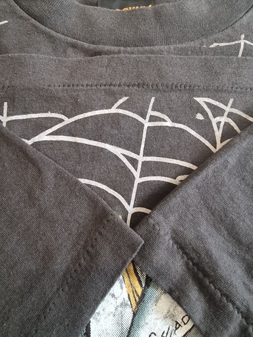 【希少XL】LLICA SPIDER メタリカ 総 柄バンドTシャツ