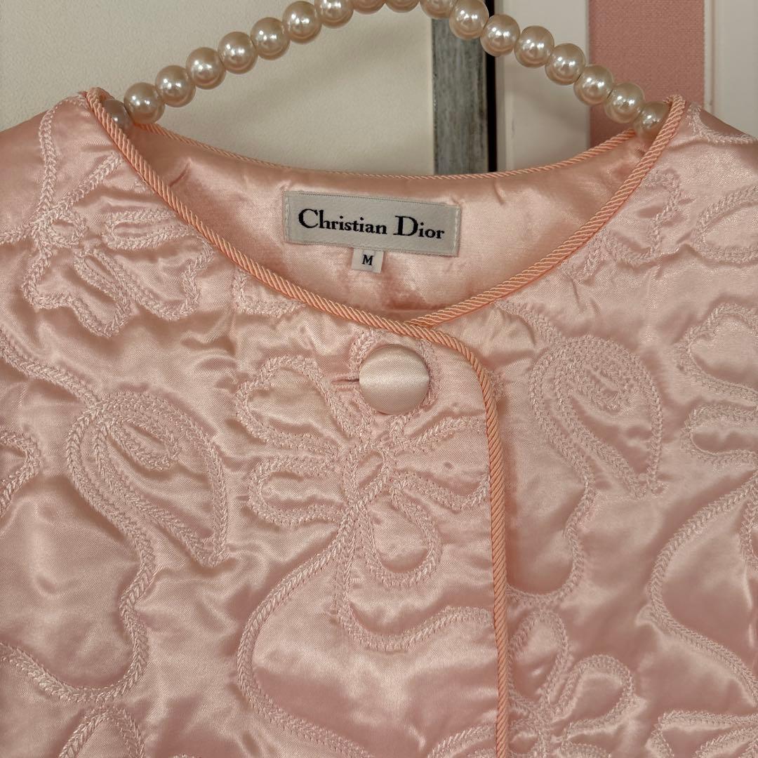 最終値下げ　Christian Dior ノーカラーサテンコート