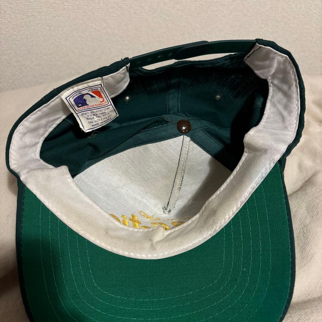 90s OAKLAND Athletics キャップ ダークグリーン