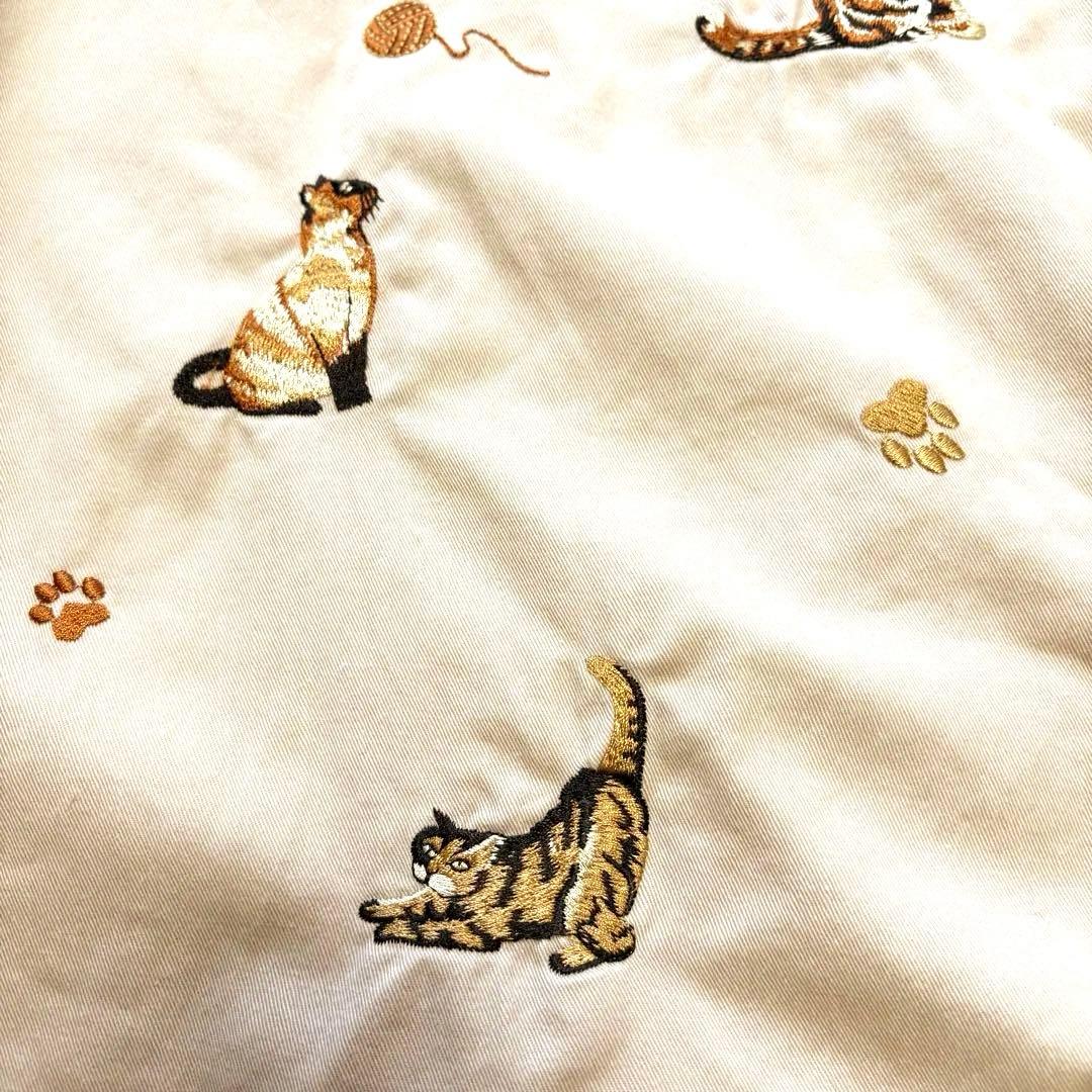 古着猫刺繍ジップアップジャケットXL相当あのちゃん着用モデル
