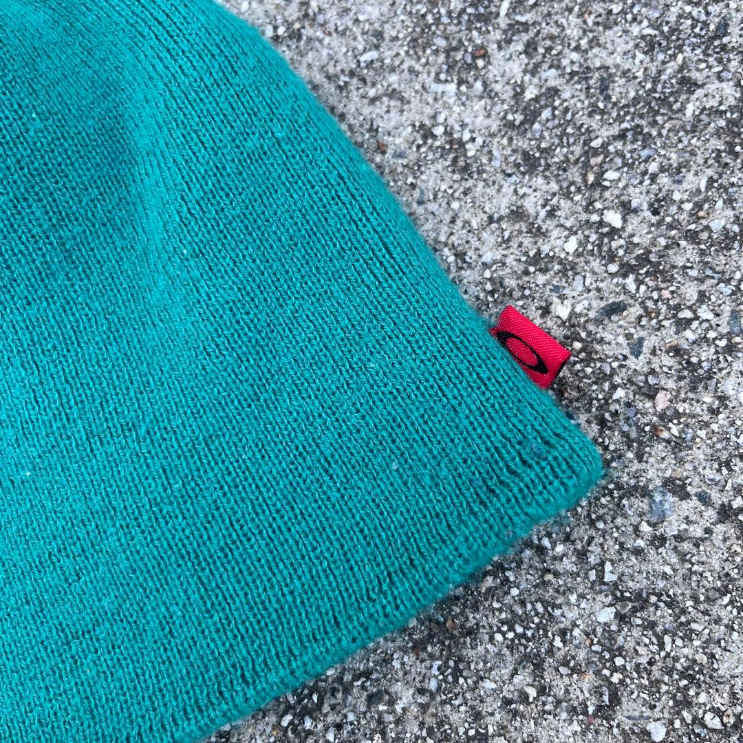 帽子 90s 00s Oakley beanie Turquoise y2k