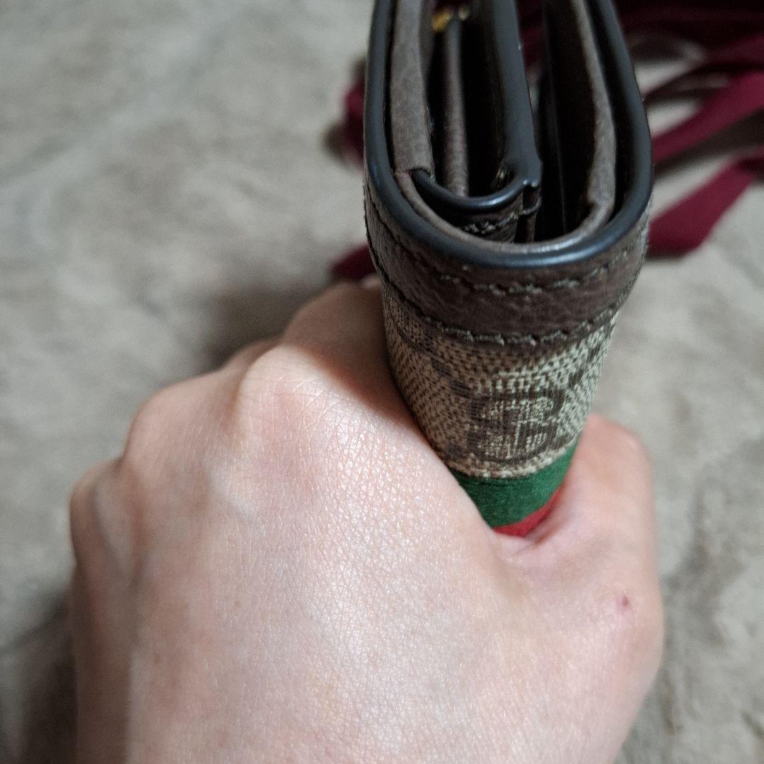 【美品】GUCCI オフィディア　二つ折り財布 GGパターン