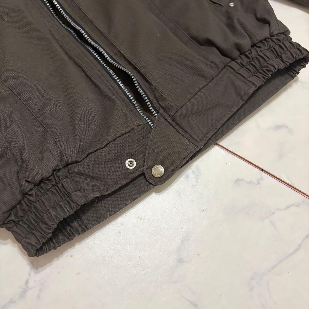 【寅壱】パイロットジャンパー ドカジャン 作業服 裏ボアジャケット レオパード