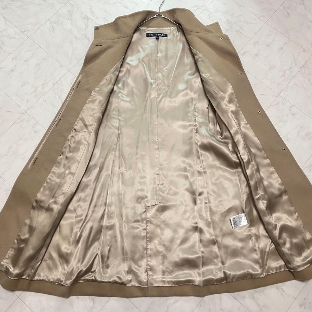美品✨INDIVI VAI カシミヤ100% キャメルベージュ　コート　Lサイズ