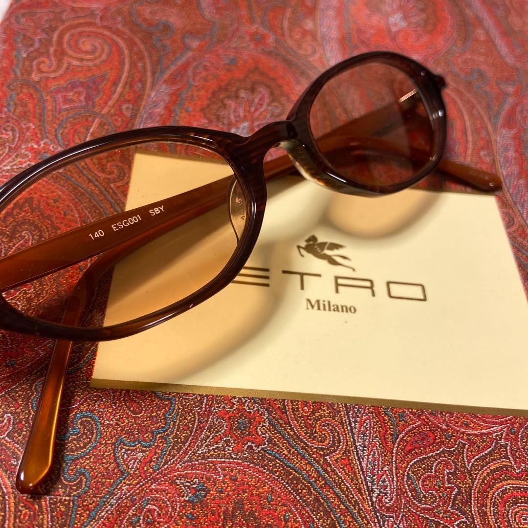 ETRO ESC601 ブラウン サングラス 140サイズ