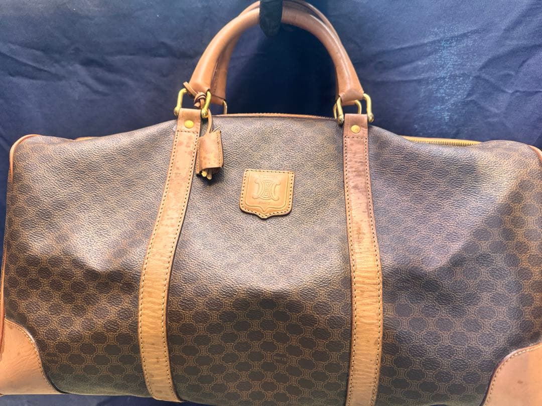 CELINE レザー ボストンバッグ