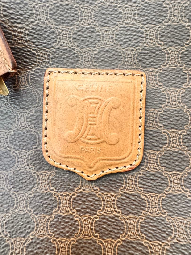 CELINE レザー ボストンバッグ
