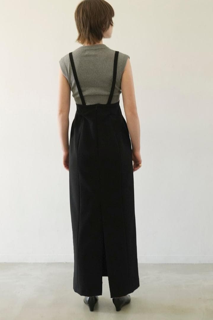 【CLANE／やや美品】SUSPENDER HIGH WAIST SKIRT／M