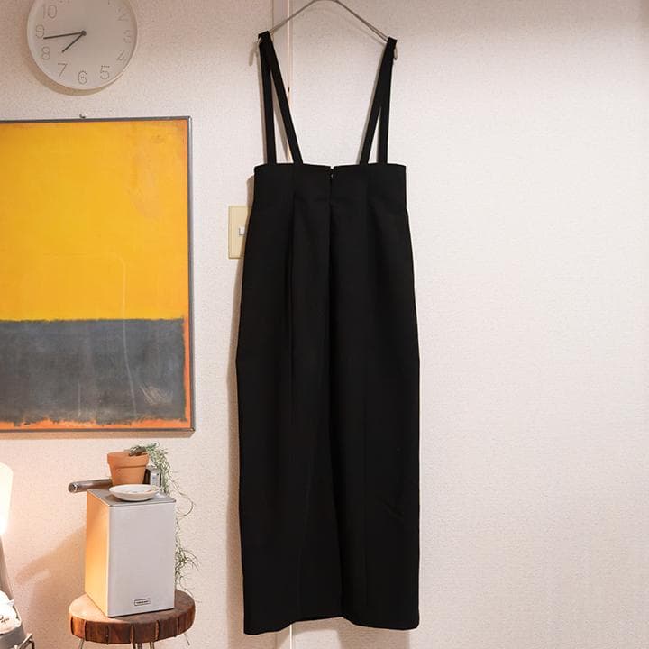 【CLANE／やや美品】SUSPENDER HIGH WAIST SKIRT／M