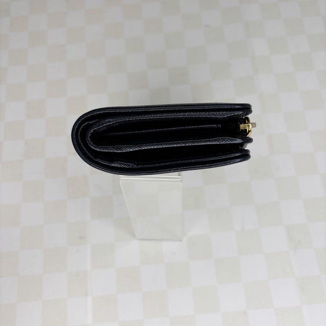 極美品　PRADA プラダ　財布　二つ折り　ブラック　M611