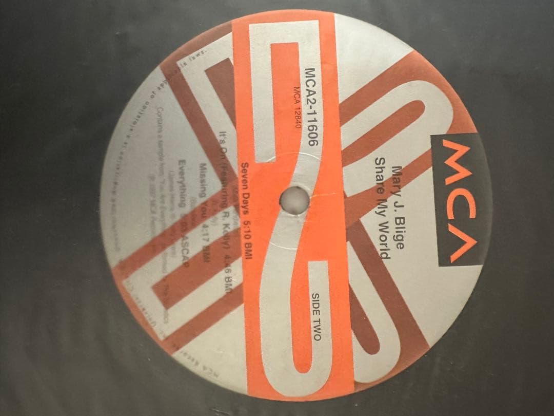 Mary J. Blige Share My World 2LP US盤 R&B