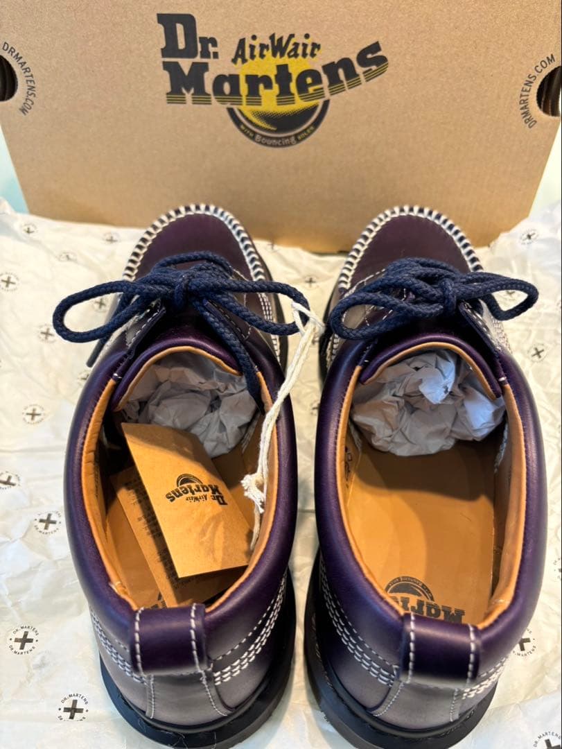【新品本物】Dr.MartensLOWELL4ホールシューズ革靴レザー正規店購入