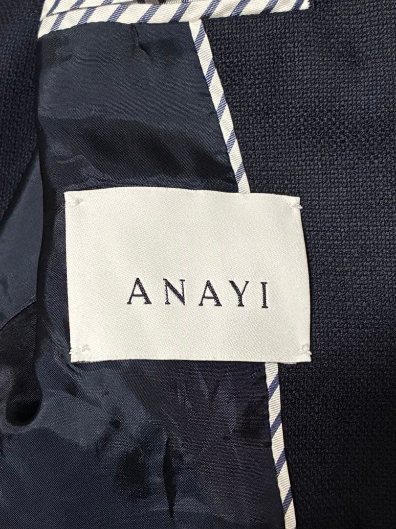 【美品】ANAYI アナイ ウールオックスダブルジャケット