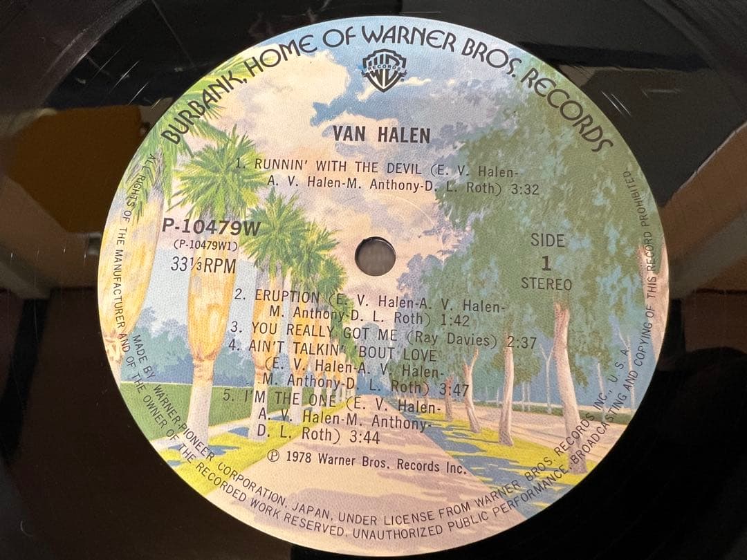 Van Halen LP 洋楽レコード 初版 P-10479W 美品 日本盤