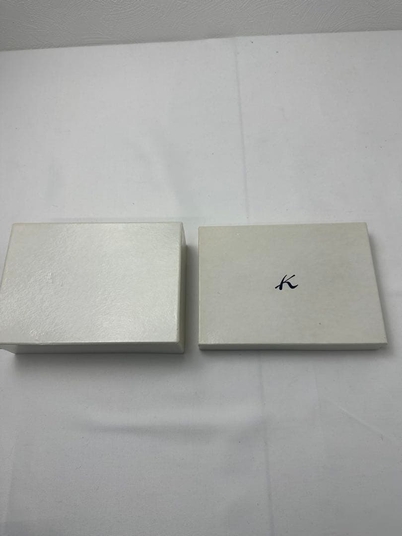 【未使用に近い/箱付】Kitamura キタムラ 二つ折り財布 レザー 黒