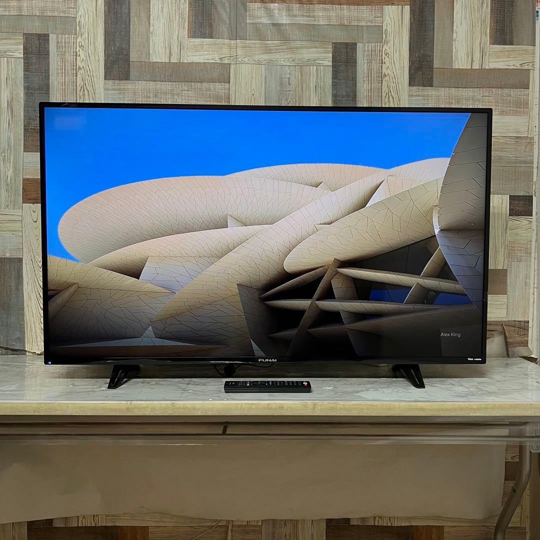 全国送料込❣️フナイ 50型 4K液晶TV地デジBSCSチューナー内蔵外付HDD