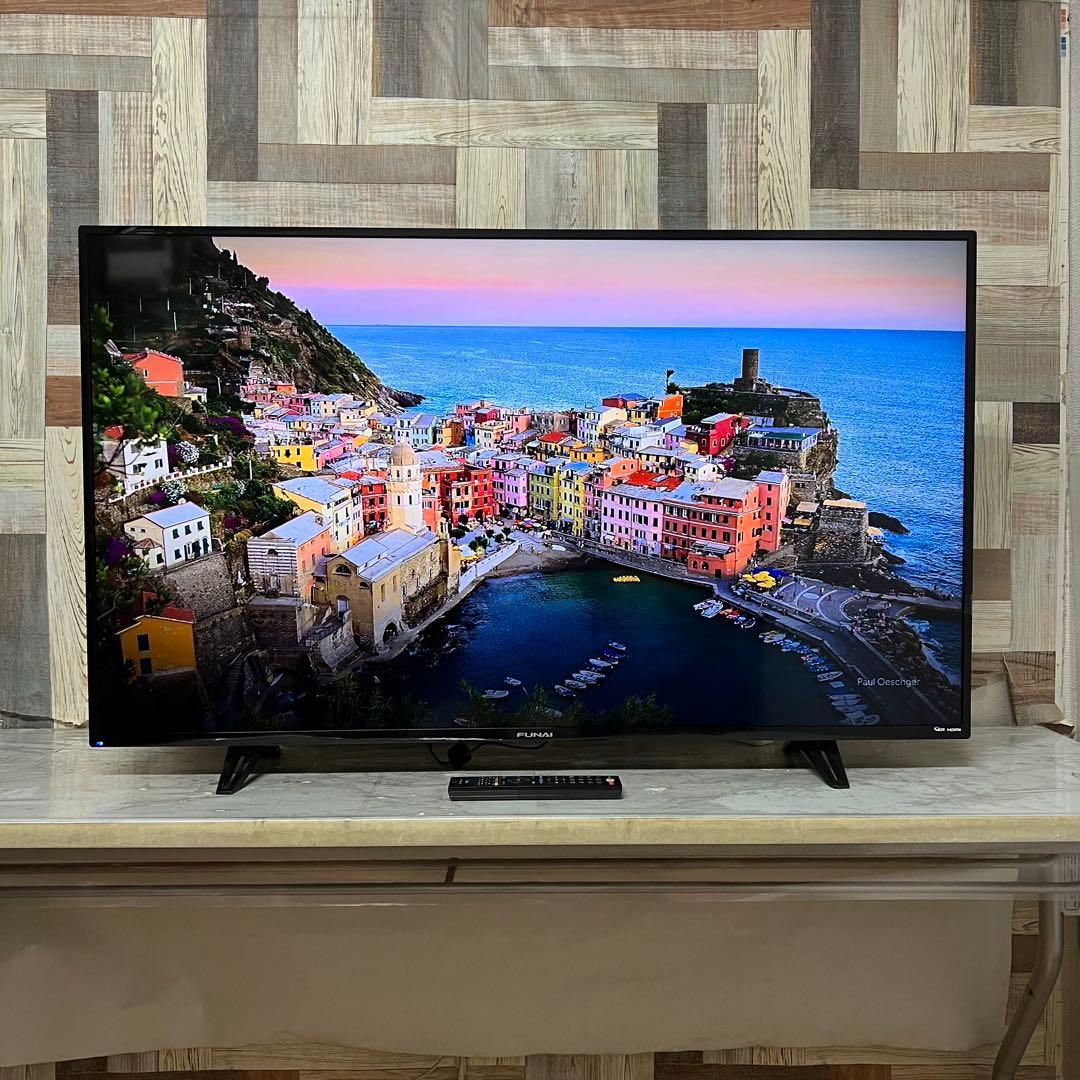 全国送料込❣️フナイ 50型 4K液晶TV地デジBSCSチューナー内蔵外付HDD