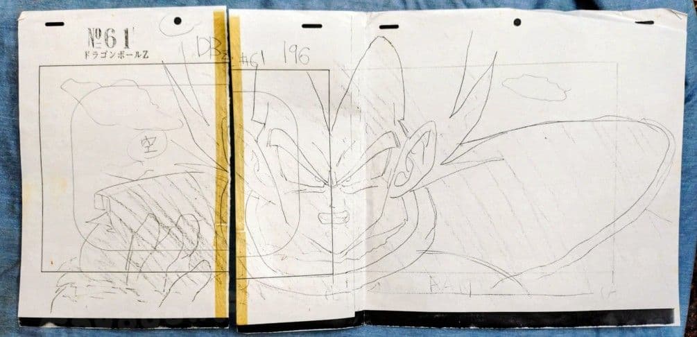 セル画 原画 ドラゴンボール ベジータ