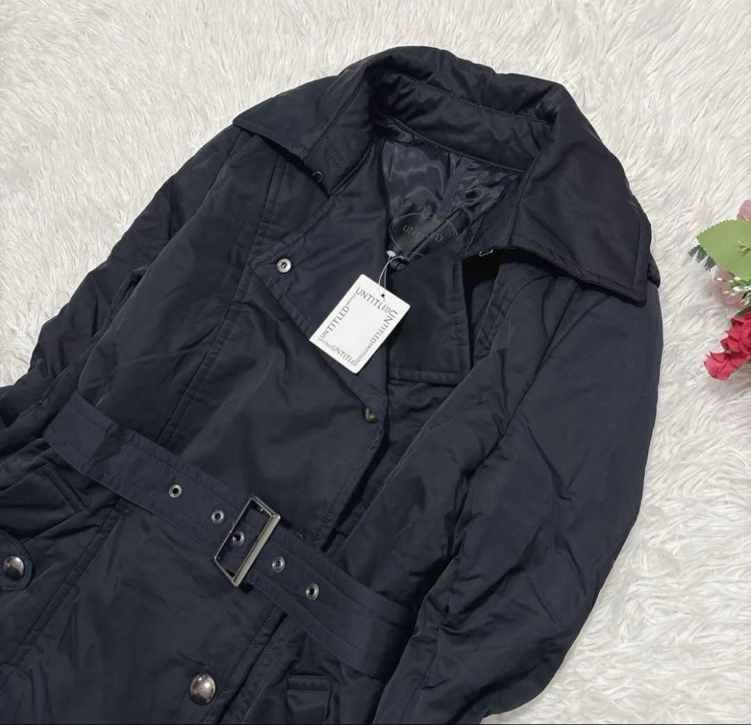 【新品】 アンタイトル トレンチコート Mベルト付き タグ付き 中わた M