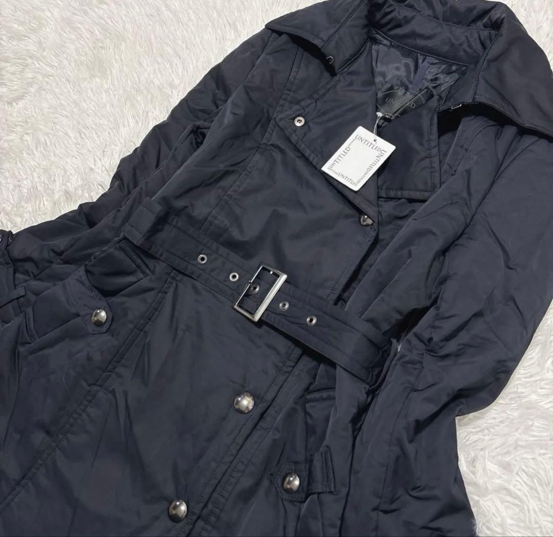 【新品】 アンタイトル トレンチコート Mベルト付き タグ付き 中わた M