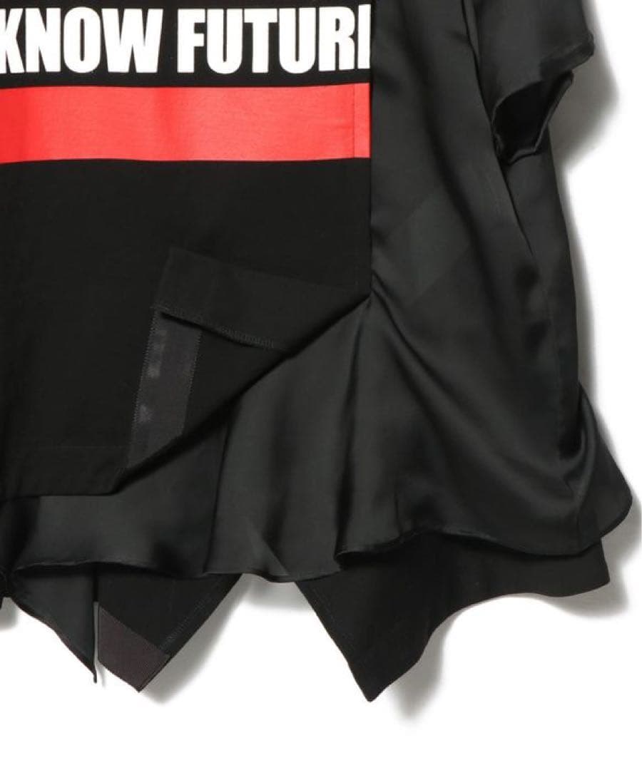 Sacai 24SS KNOW FUTURE ドッキングTシャツ