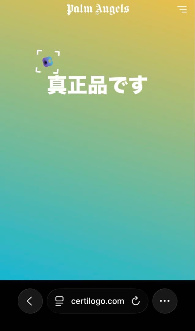 【正規品】Palm Angels ホワイト Tシャツ　Sサイズ