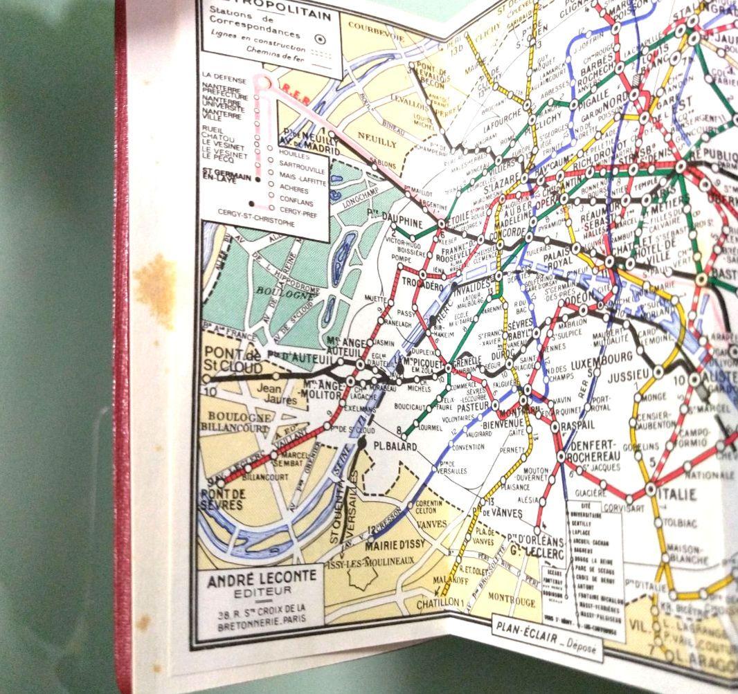 1950年代 フランス アンティーク PLAN DE PARIS ガイドブック