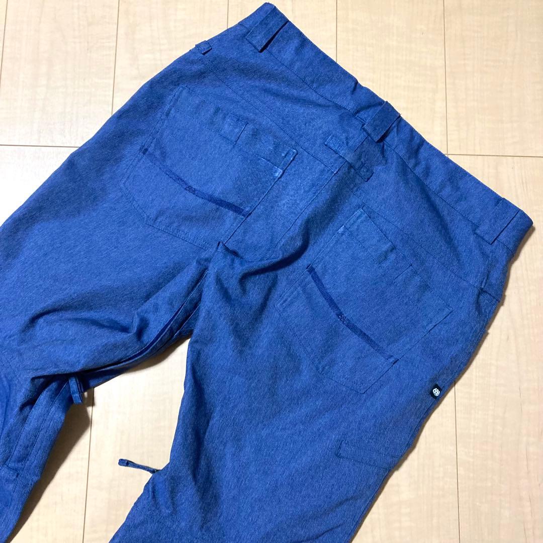 美品✨686スノーボード パンツ デニムカラー Lサイズ ロクハチロク