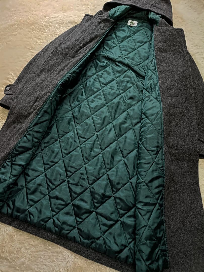 LACOATE ラコステ メルトンウール 中綿入り ダッフルコート 裏地 XL