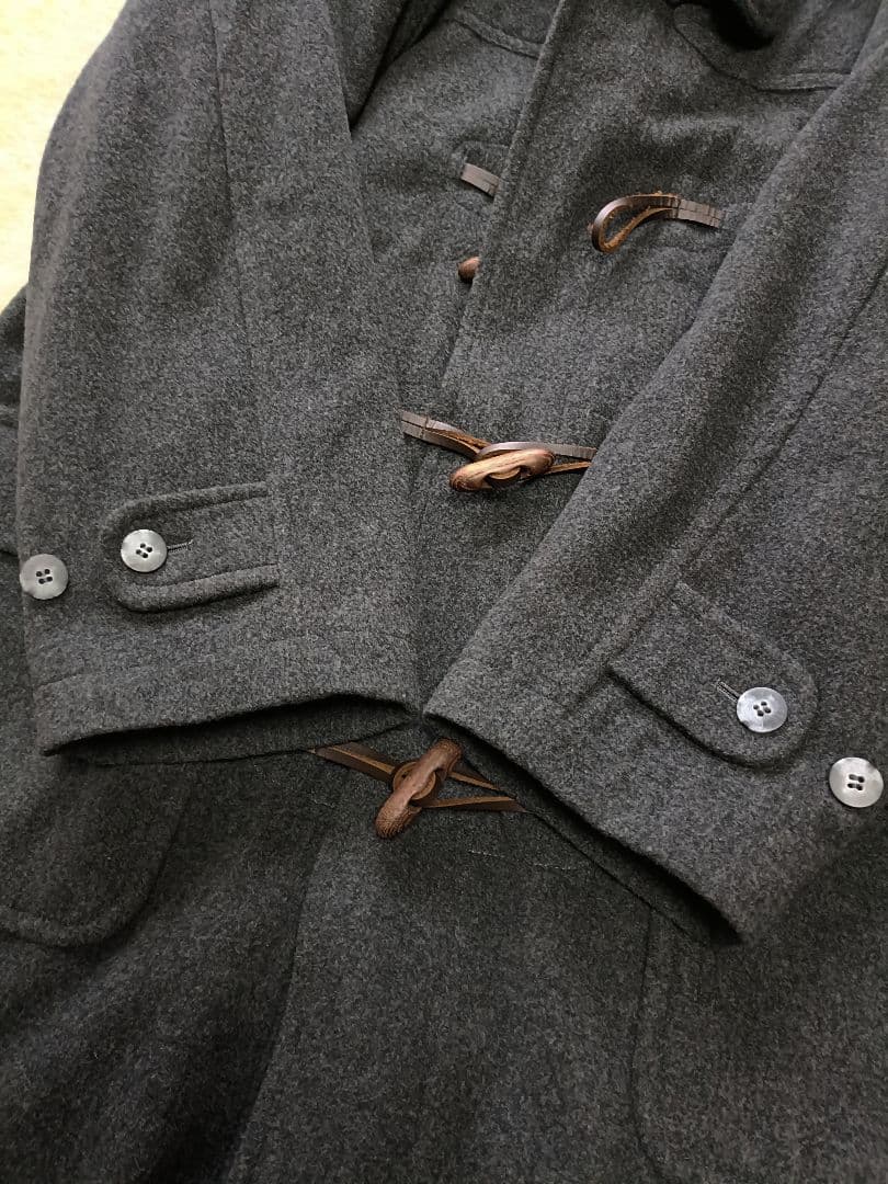 LACOATE ラコステ メルトンウール 中綿入り ダッフルコート 裏地 XL