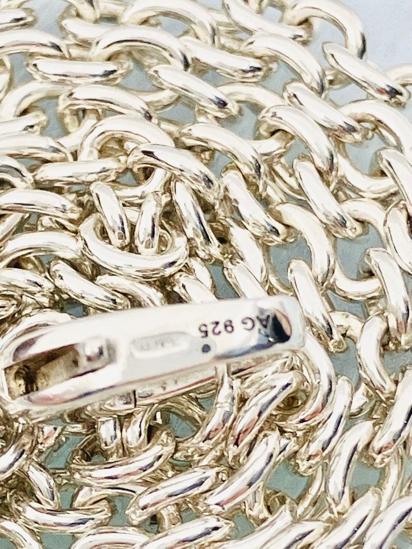 【超美品】GUCCI オーバルチェーン ネックレス 男女兼用 55cmタイプ