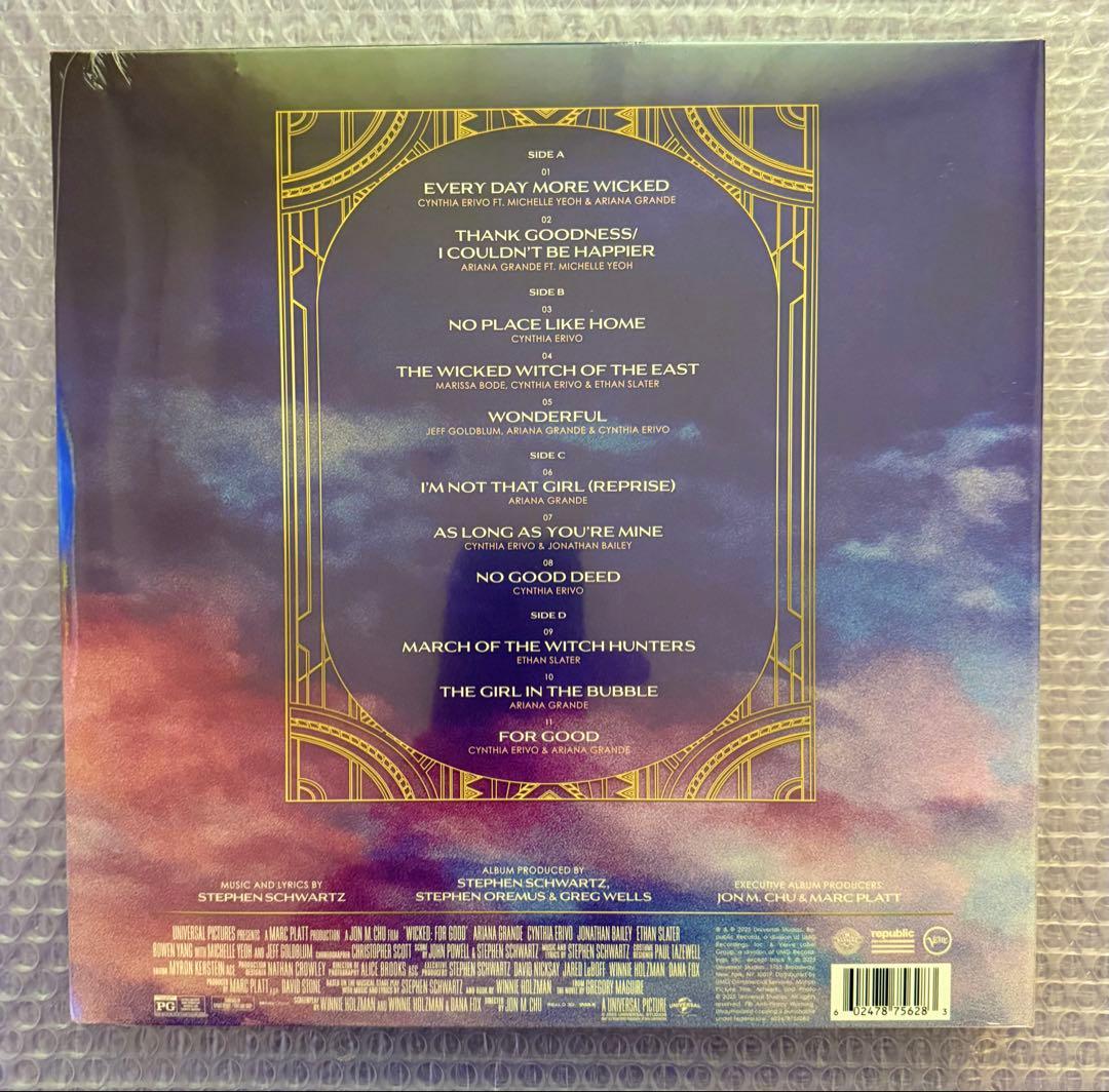 ウィキッド：永遠の約束/ wicked : for good レコード LP