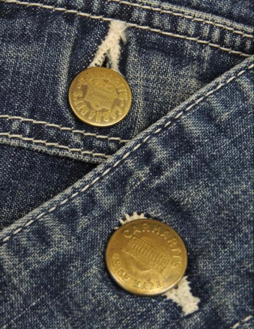 40S 50S VINTAGE復刻カーハート ハートタグ デニムカバーオール