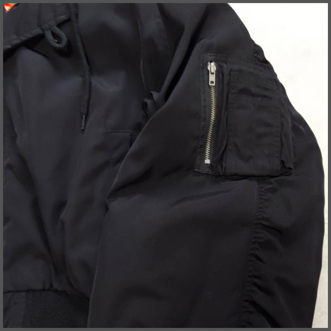 N2B flight bomber jacket N-2B black 短丈 F