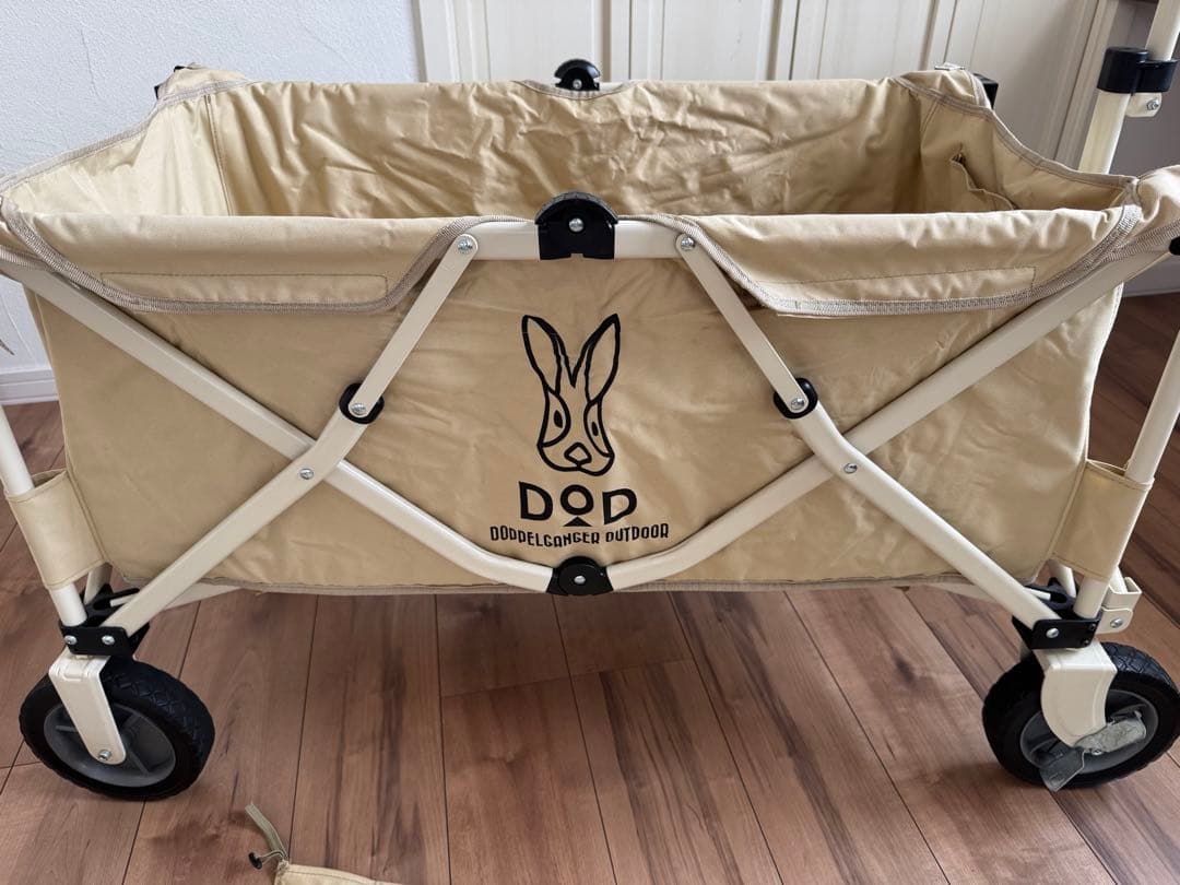 DOD(ディーオーディー) キャリーワゴン 150Lキャリーカート ベージュ