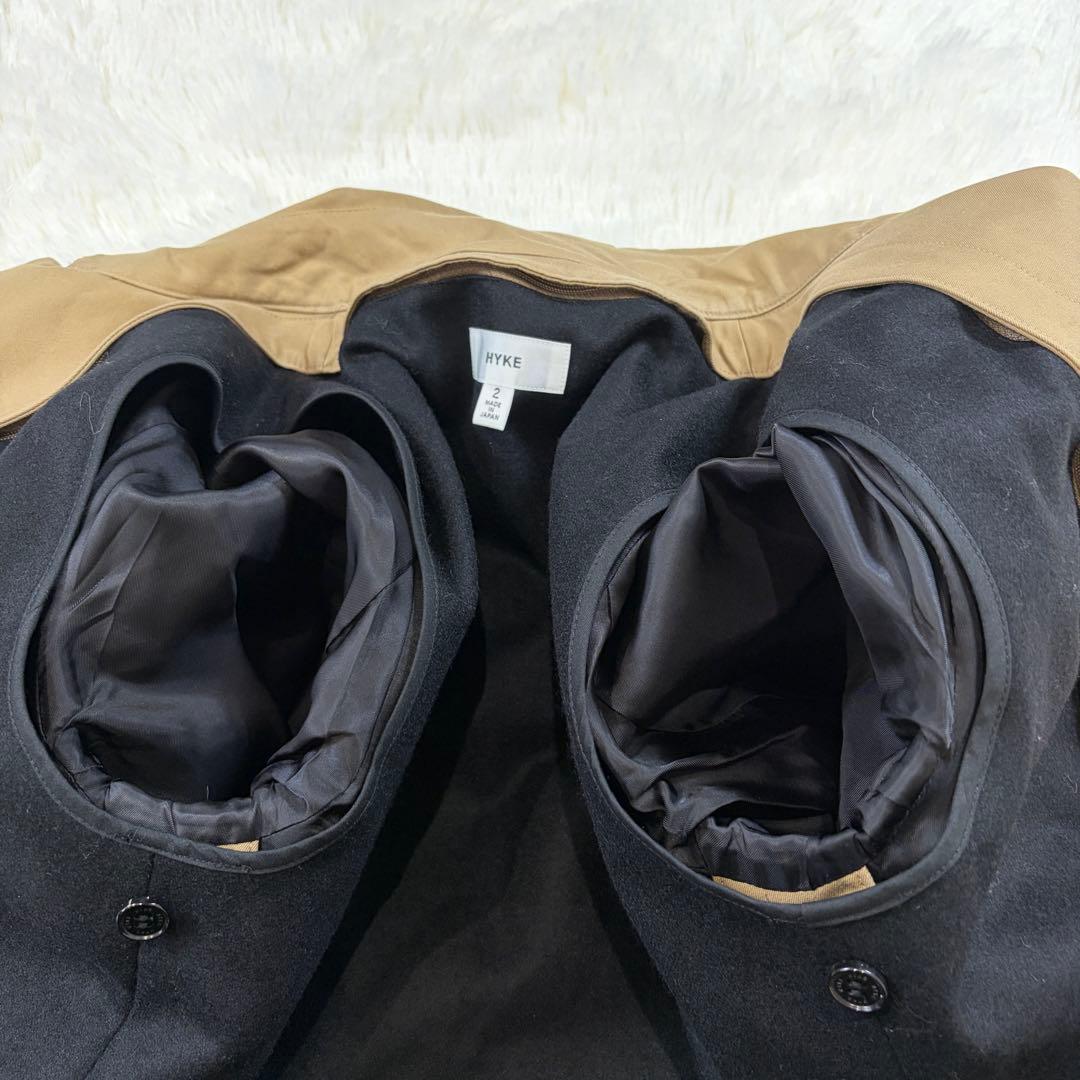 【美品】HYKE トレンチコート ロング 春用 ライナー ベルト ベージュ 2