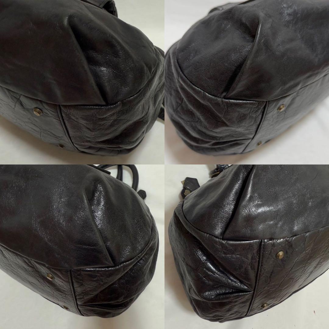 【美品】ヴィヴィアンウエストウッド トートバッグ レザー オーブ ロゴ 黒