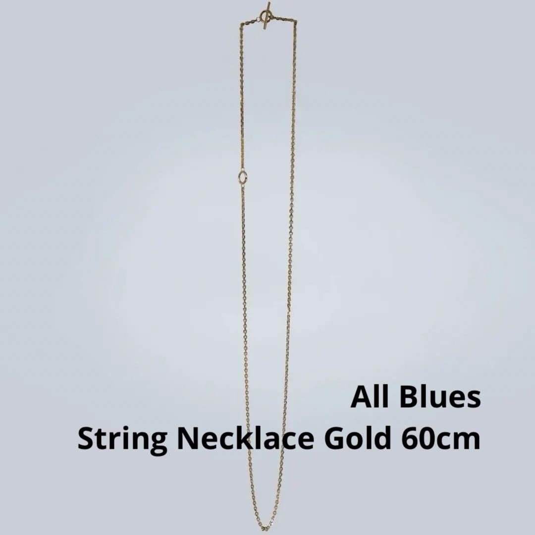 アクセサリー All Blues String Necklace Gold 60cm