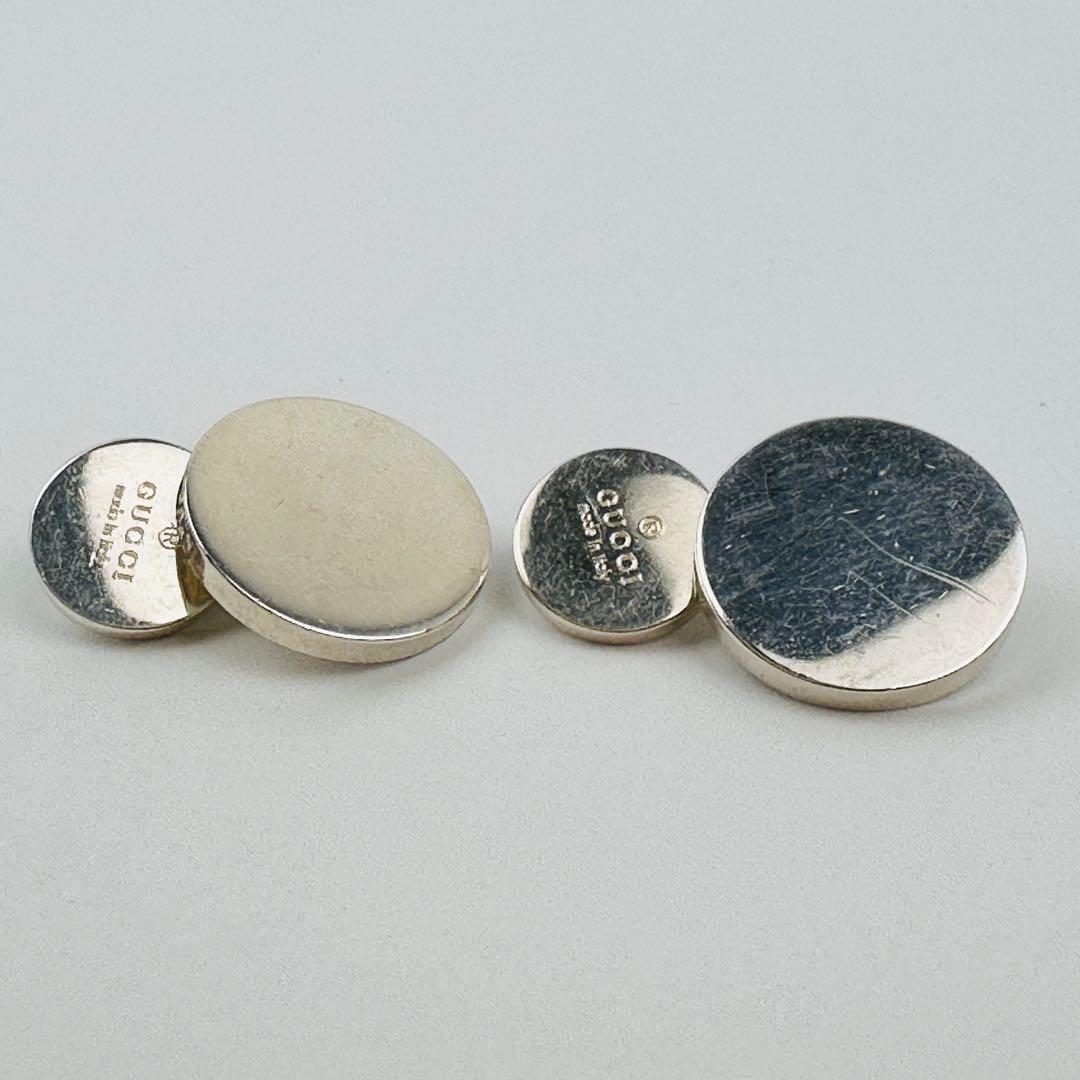 【希少】グッチ　シルバー925 カフリンクス アクセサリー　小物　ロゴ