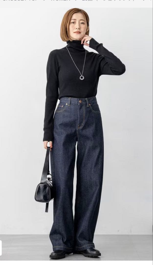 23区DENIM ストレッチ ワイドパンツ サイズ36