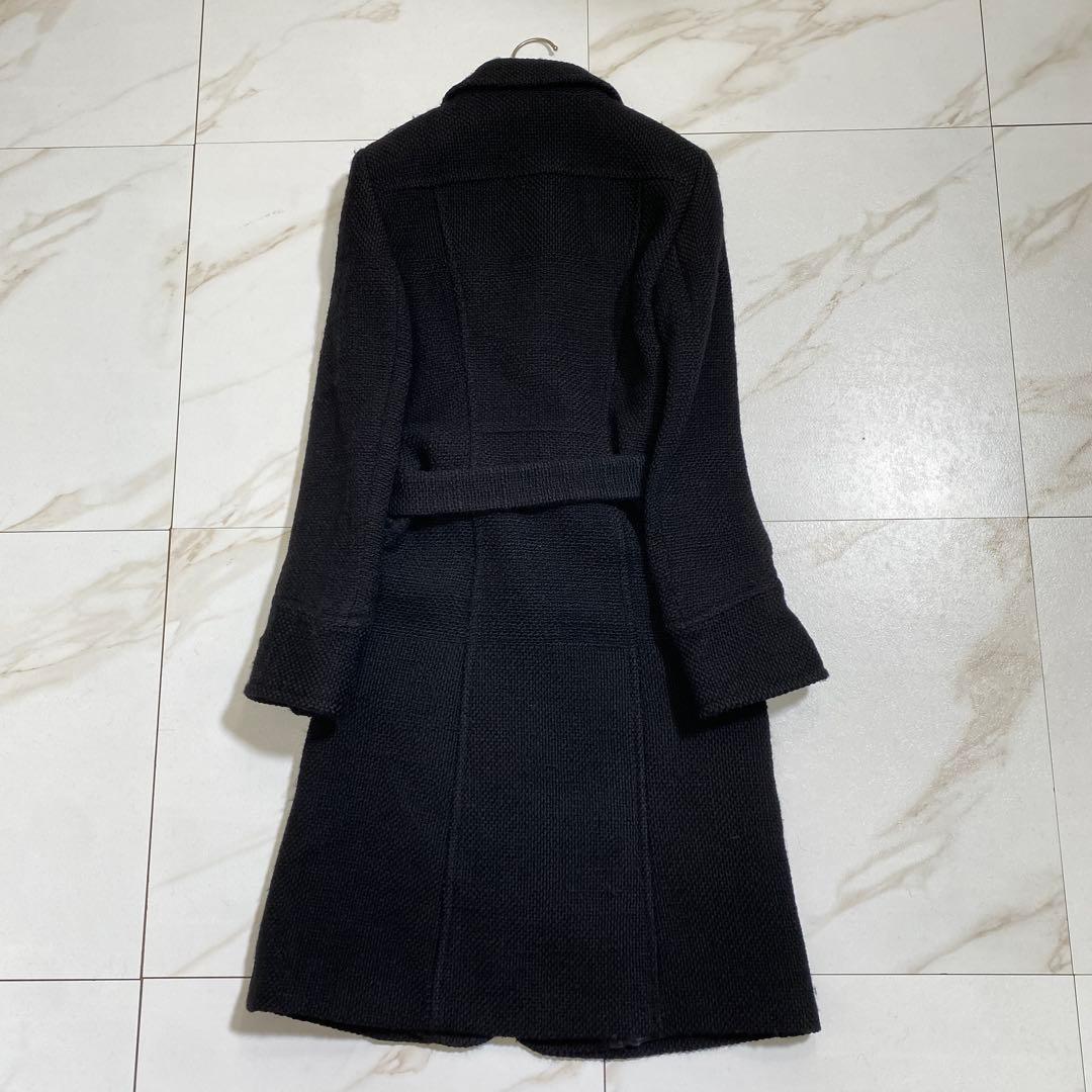 希少♡ヒューゴボス ウール ベルデッドコート ロング 厚手生地