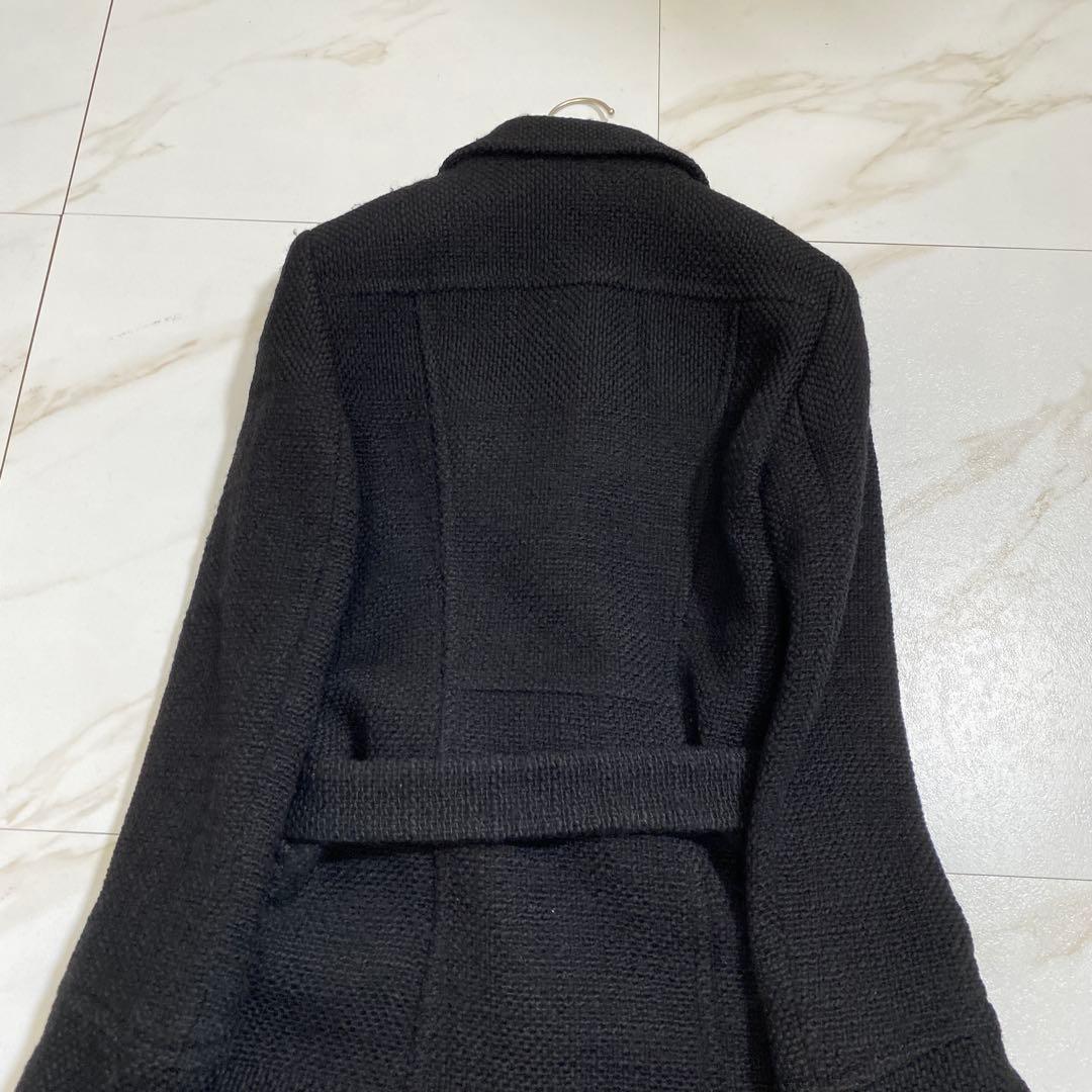 希少♡ヒューゴボス ウール ベルデッドコート ロング 厚手生地
