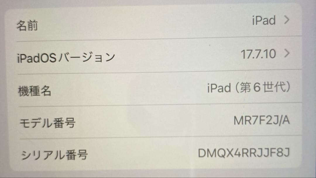 iPad 第6世代 32GB Wi-Fiモデル 本体