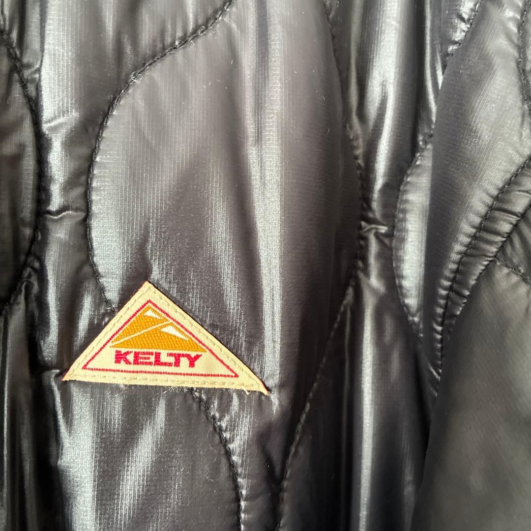 KELTY キルティング ブラックロングコート　美品　（お得です‼️）